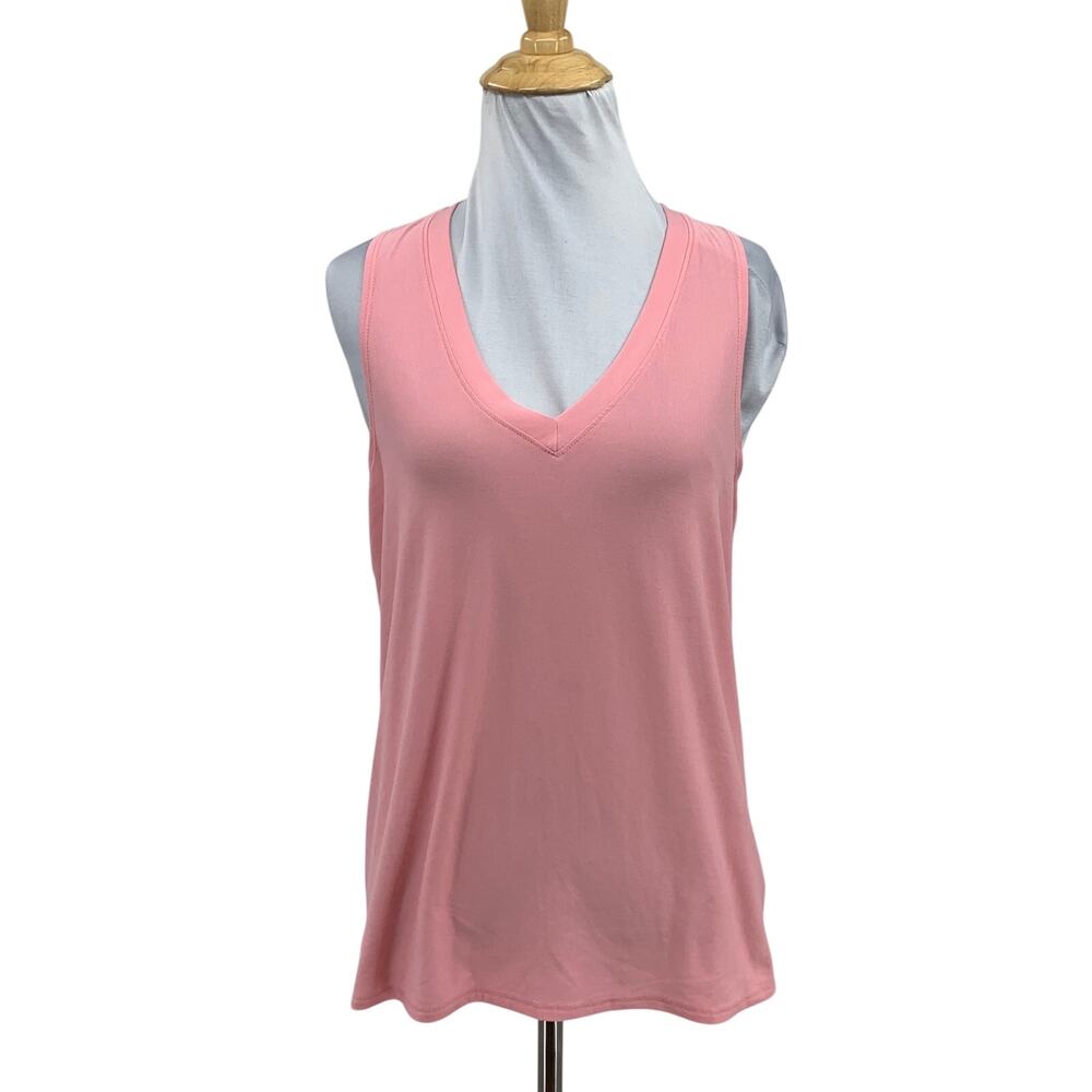 Beyond Yoga Tank Top Womens XS Primrose V Neck Lightweight Split Back Training